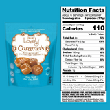 gluten free sea salt caramels nutritional panel